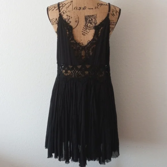 Free People Ilektra Crocheted Lace Mini Dress - Picture 4 of 7